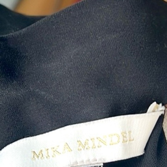 🖤Mika Mindel,Naomi Noir Tie-Waist Dress, UNIQUE Zipper POCKETS, EUC,size 4 - Picture 12 of 15